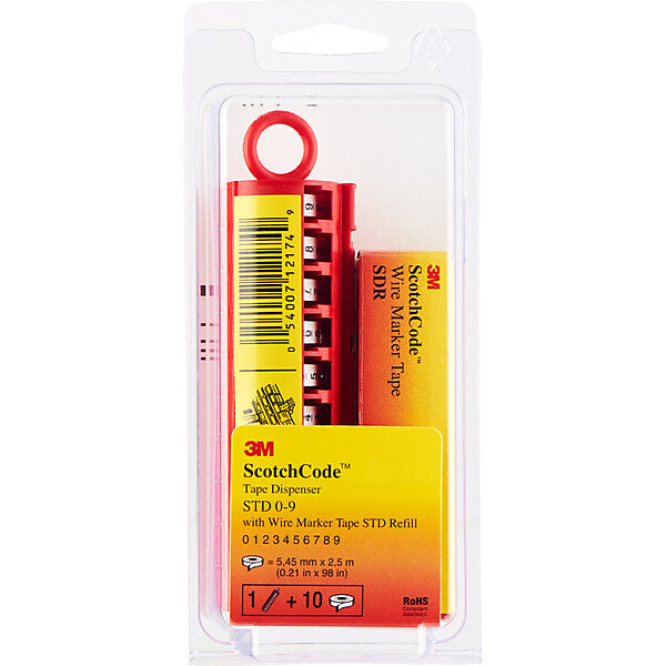 3M Spender Kabelmarkierer mit Ziffern 0-9 STD 0/9